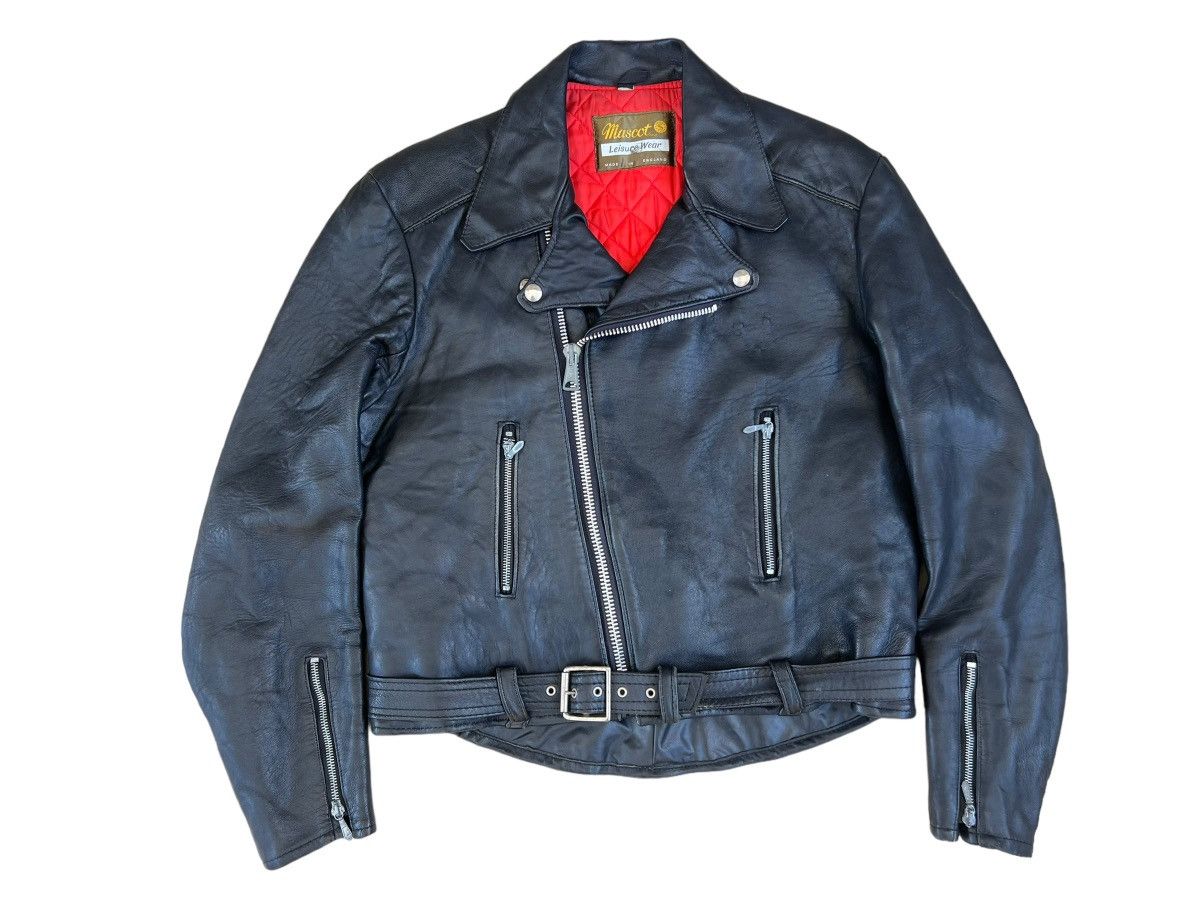 Vintage Vintage 70s Mascot England Black Leather Rider Jacket Racer Size US L / EU 52-54 / 3 - 1 Thumbnail