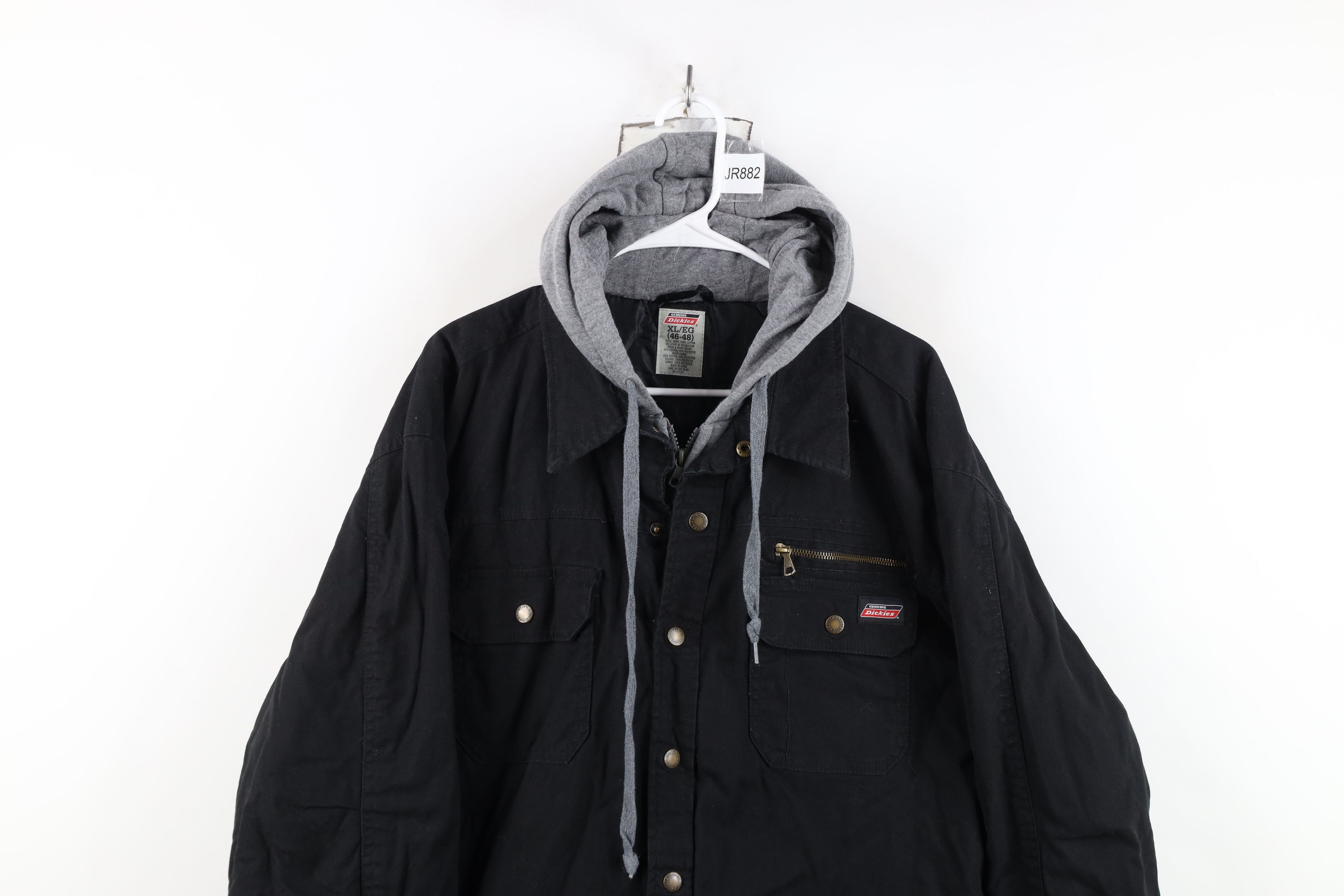 Dickies Vintage Y2K Dickies Canvas Hooded Shirt Jacket Jac Shirt Size US XL / EU 56 / 4 - 2 Thumbnail