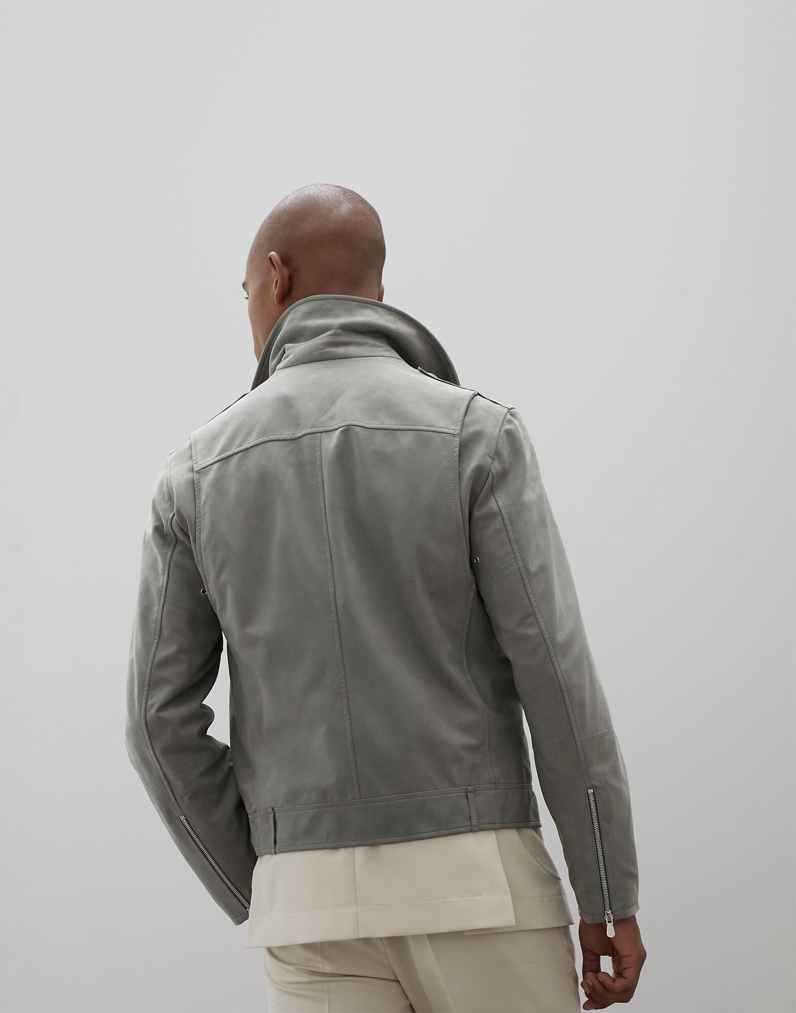 Brunello Cucinelli Fits 48-50, Effortless Cool $8,700 CUCINELLI Sage Biker Size US XS / EU 42 / 0 - 8 Thumbnail