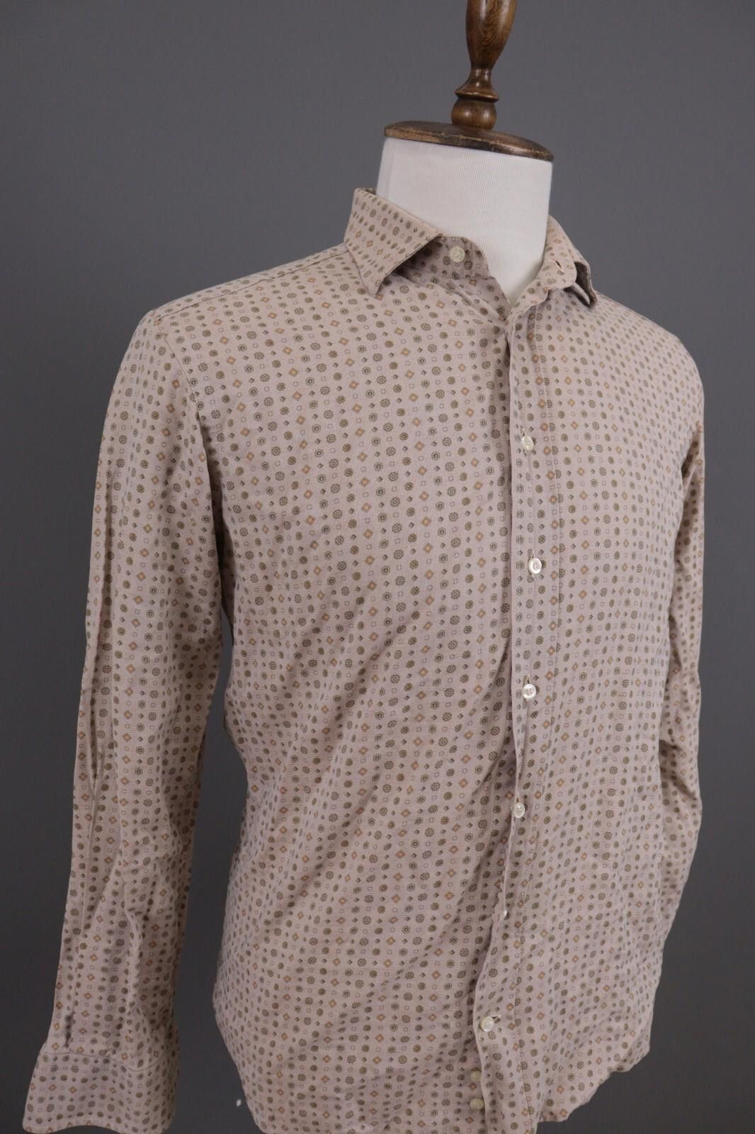 Etro Etro Milano Brown Printed Linen Button Down Shirt Size 40 Size US M / EU 48-50 / 2 - 6 Thumbnail