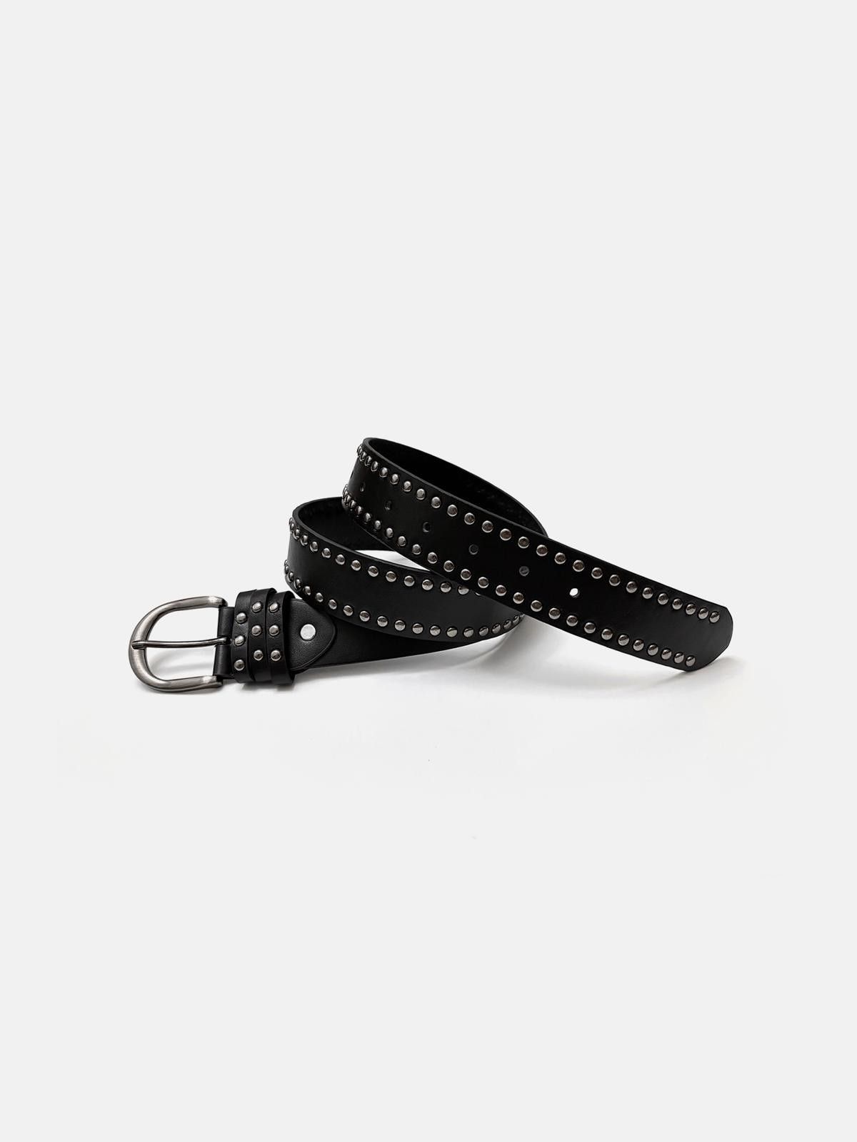 Japanese Brand Double Row Stud Belt Size ONE SIZE - 2 Thumbnail