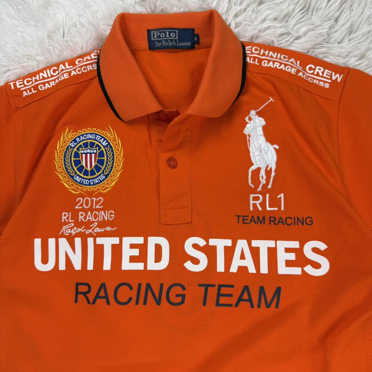 Polo Ralph Lauren Polo Ralph Lauren Orange USA Racing Shirt Team 2012 Size US M / EU 48-50 / 2 - 5 Thumbnail