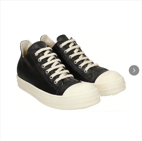 Rick Owens Drkshdw Rick Owens DRKSHDW Black Low Sneakers Size 39 Size US 6 / EU 39 - 1 Thumbnail