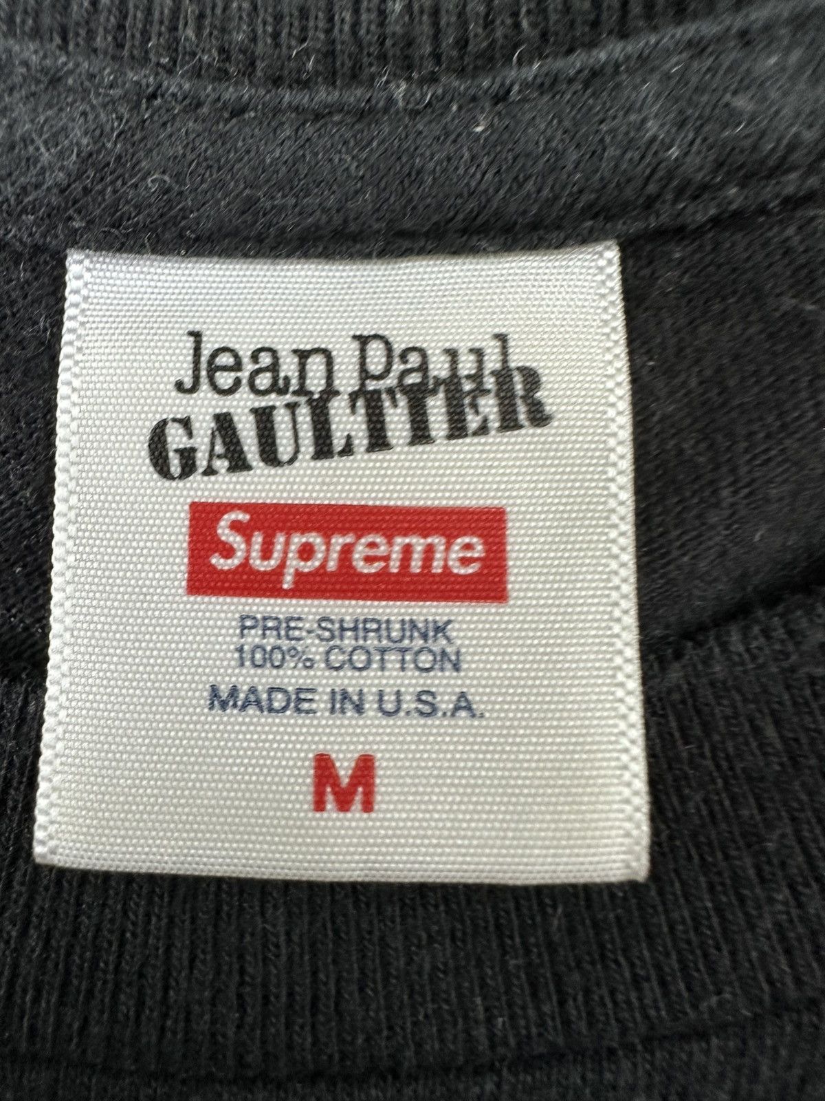 Supreme Jean Paul Gaultier Tee T-shirt Black