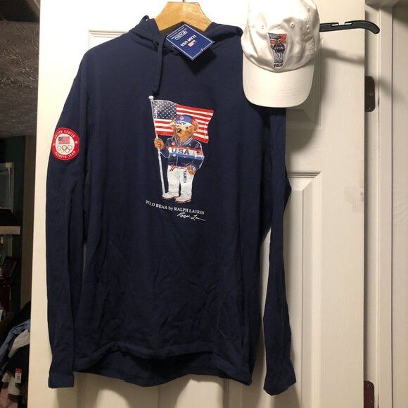 Polo Ralph Lauren polo ralph lauren team usa 2024 men's new hoodie&hat size:L Size US L / EU 52-54 / 3 - 3 Thumbnail