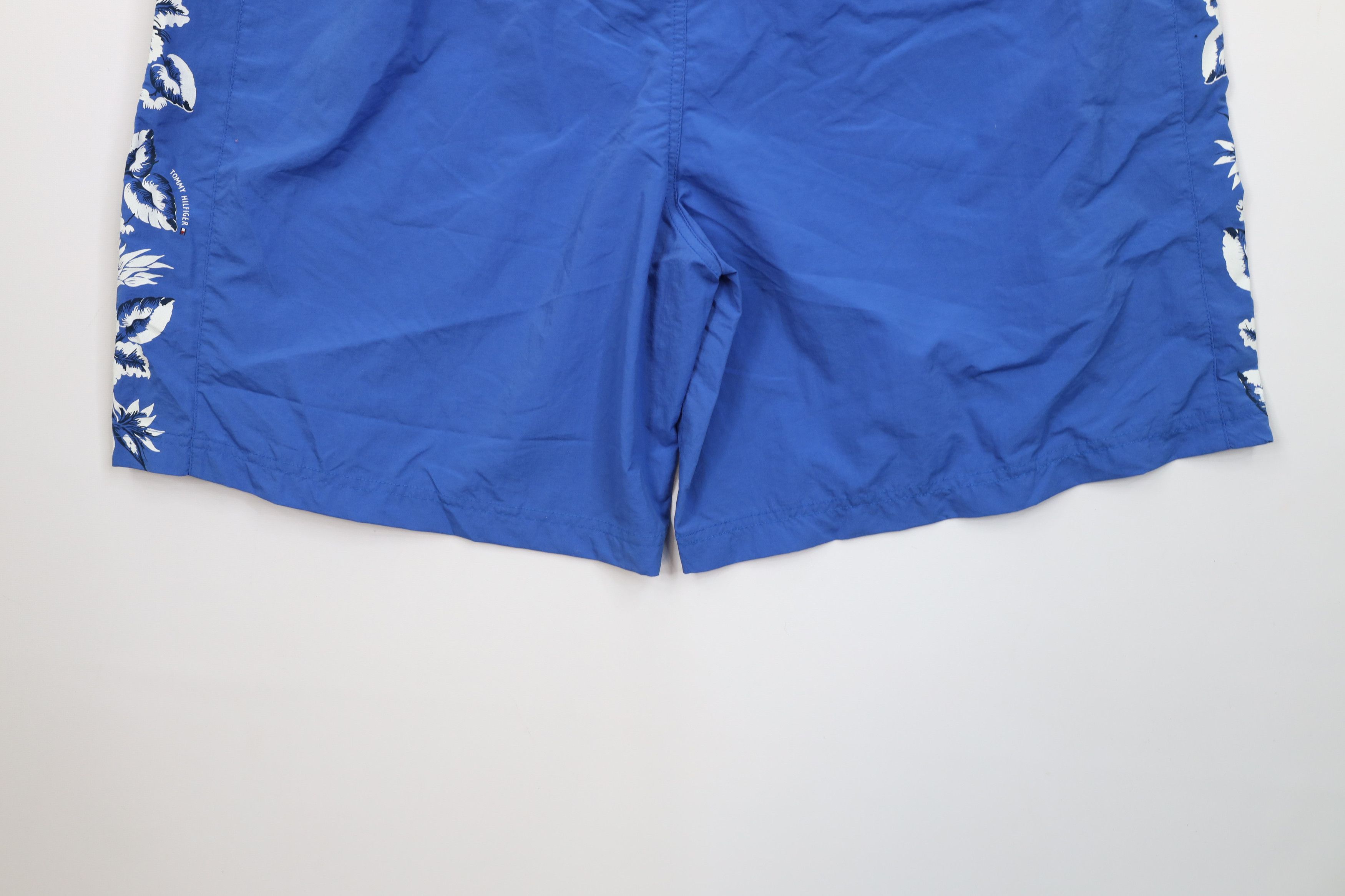 Tommy Hilfiger Vintage Y2K 2002 Tommy Hilfiger Flower Board Shorts Blue Size US 38 / EU 54 - 12 Thumbnail