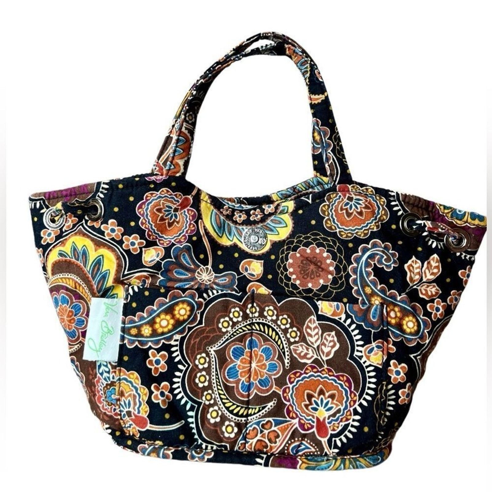 Vera Bradley Vera Bradley Quilted "Kensington" Sherry Brown Handbag Tote Size ONE SIZE - 7 Thumbnail
