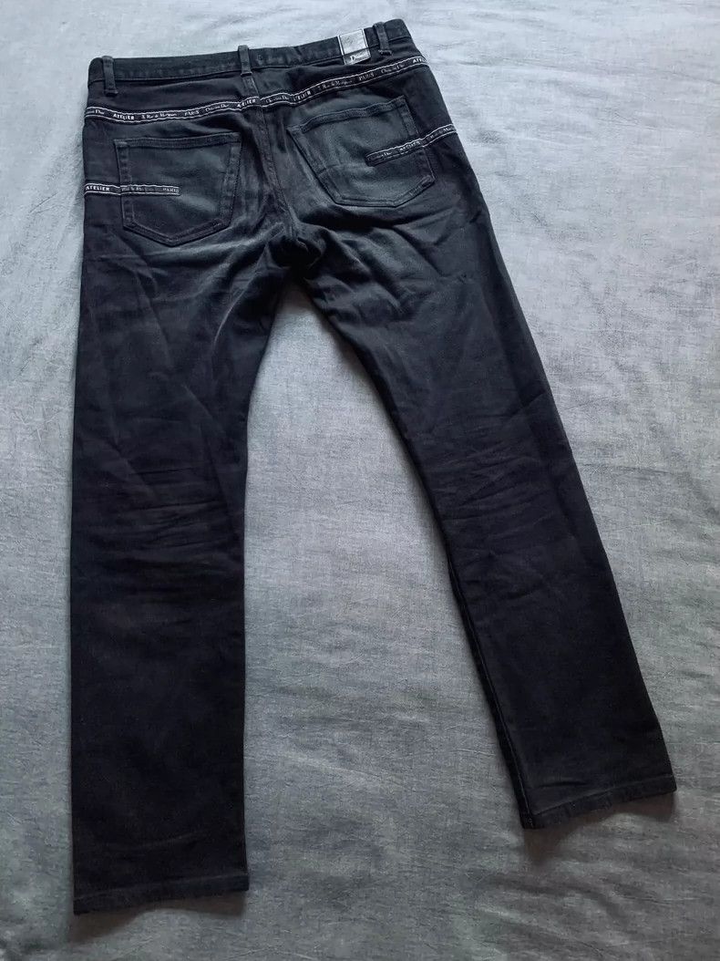 Dior DiorSlogan Leather Washed Jeans 2503-Nextarrow Size US 31 - 3 Thumbnail