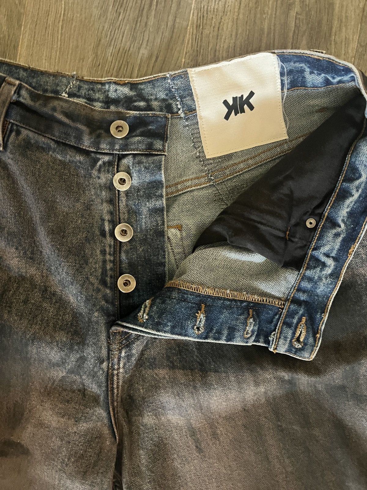 K-Two Studios Ktwo Studios Coated Indigo Denim Pant Size US 32 / EU 48 - 3 Thumbnail