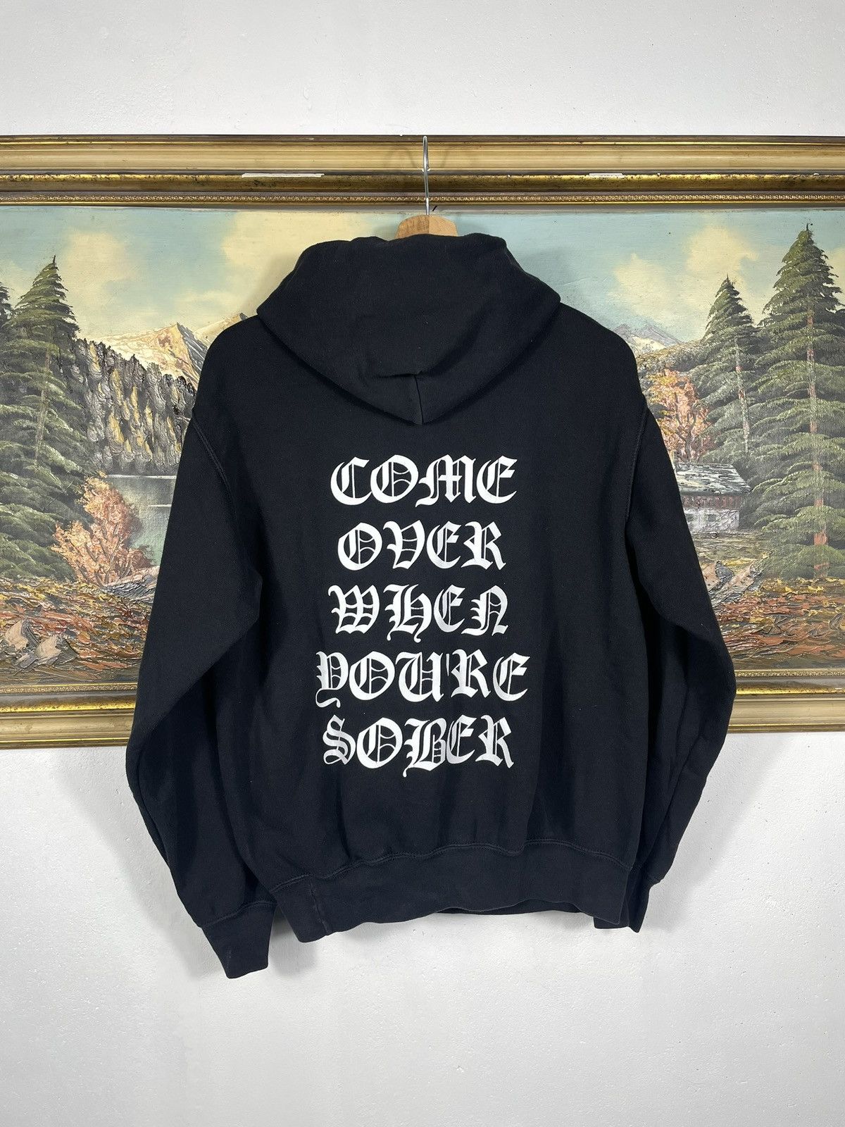 Band Tees Lil Peep come over when you're sober black hoodie 2017 merch Size US M / EU 48-50 / 2 - 3 Thumbnail