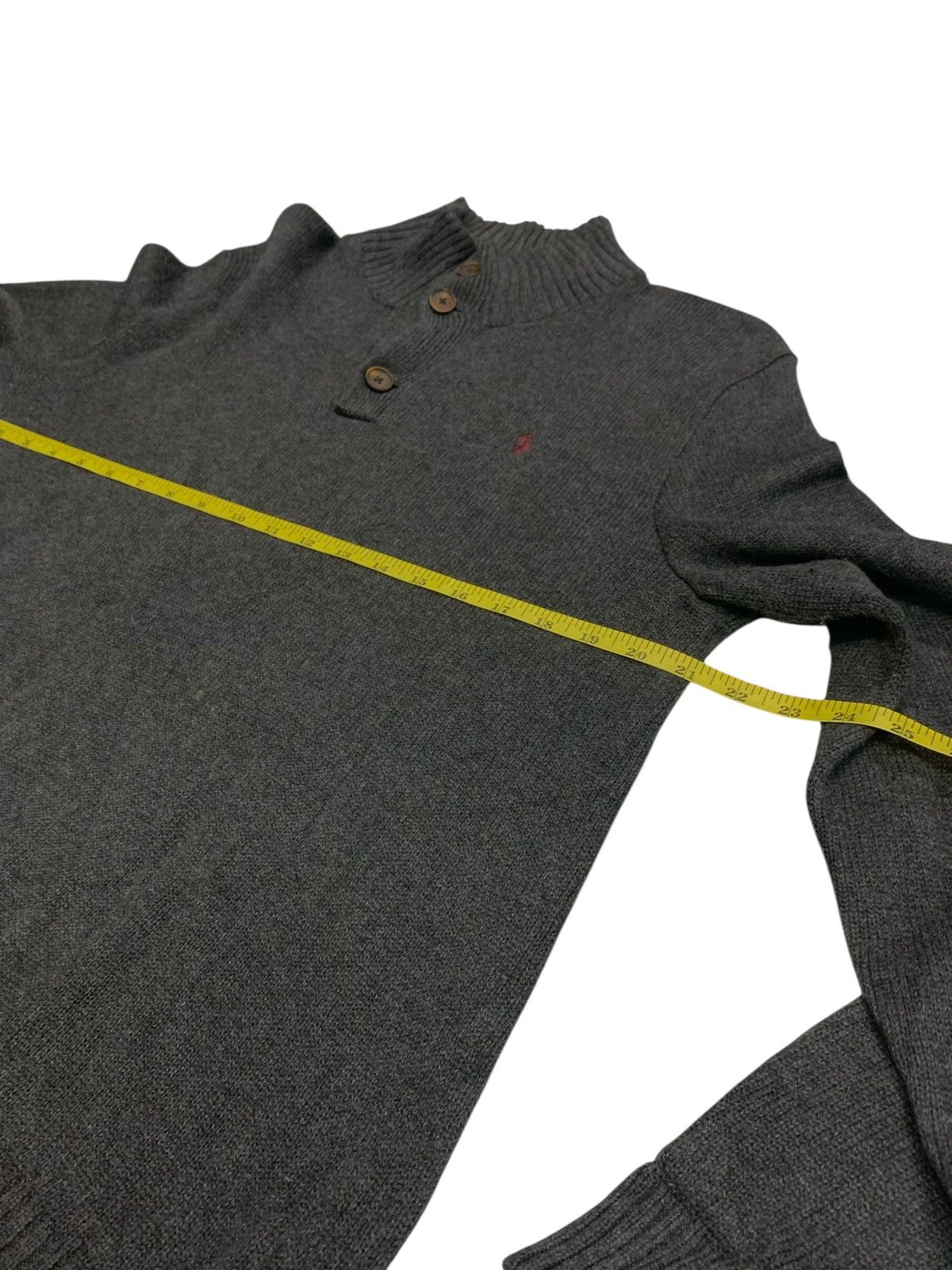 Polo Ralph Lauren 90's Polo Ralph Lauren Small Logo Half Button Knitwear Size US L / EU 52-54 / 3 - 9 Thumbnail