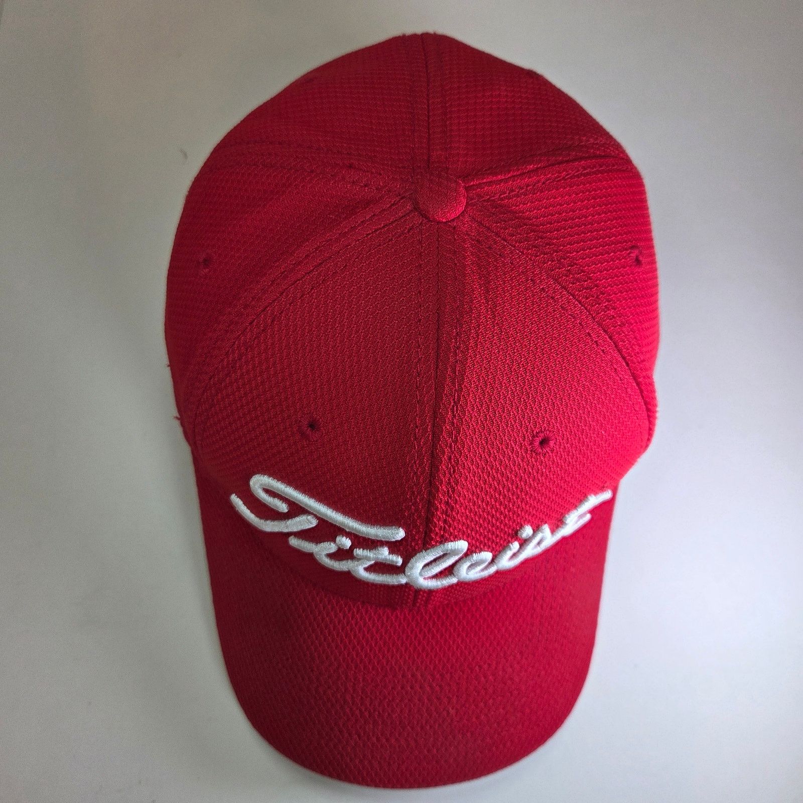 Titleist Titleist M/L Red Golf Cap A-Flex Fitted Mesh Polyester Hat Size ONE SIZE - 6 Thumbnail