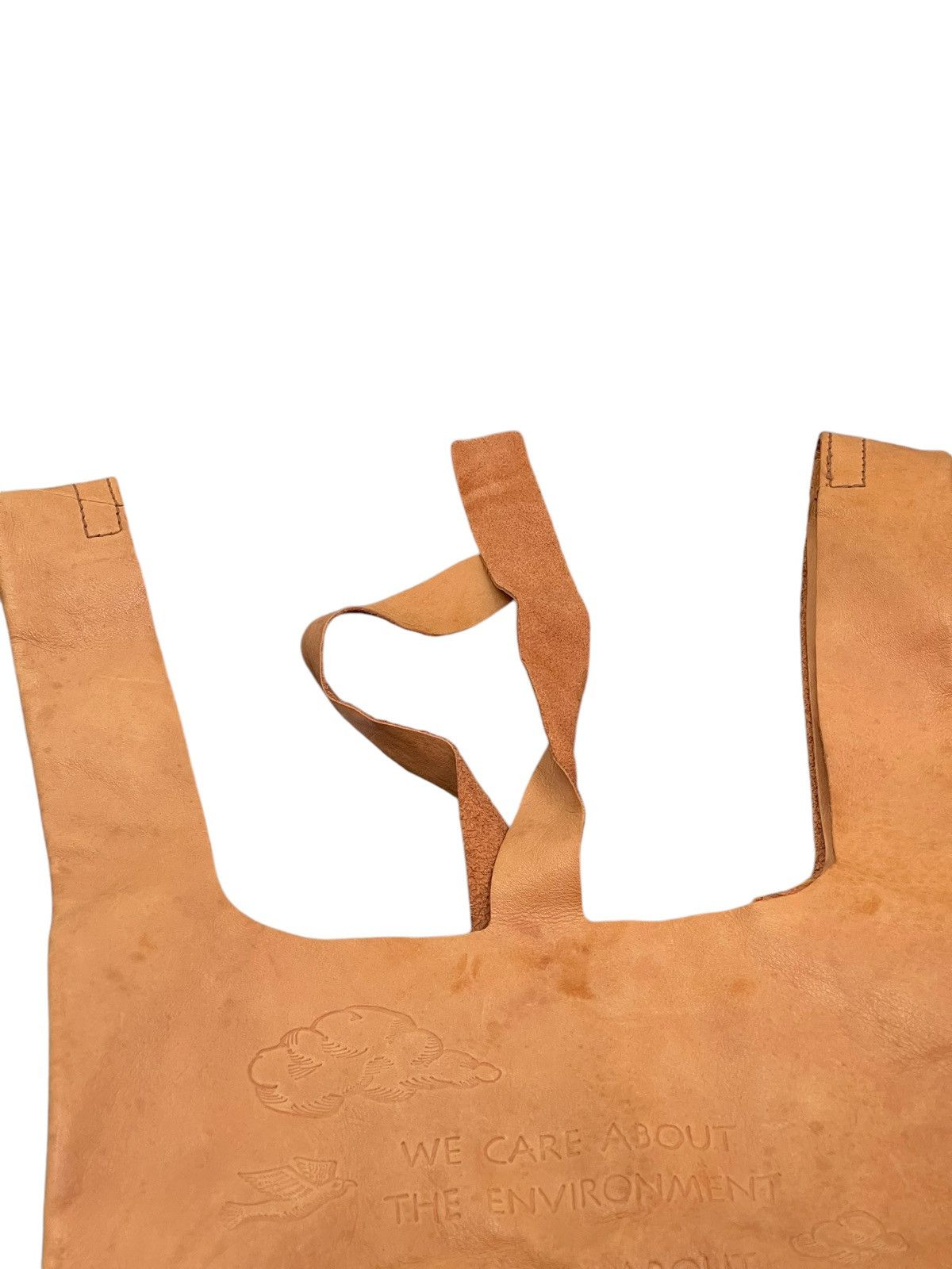 Comme des Garcons × Stussy Full Leather Soft Genten Japan Tote Bag 9🟩 Size ONE SIZE - 8 Thumbnail