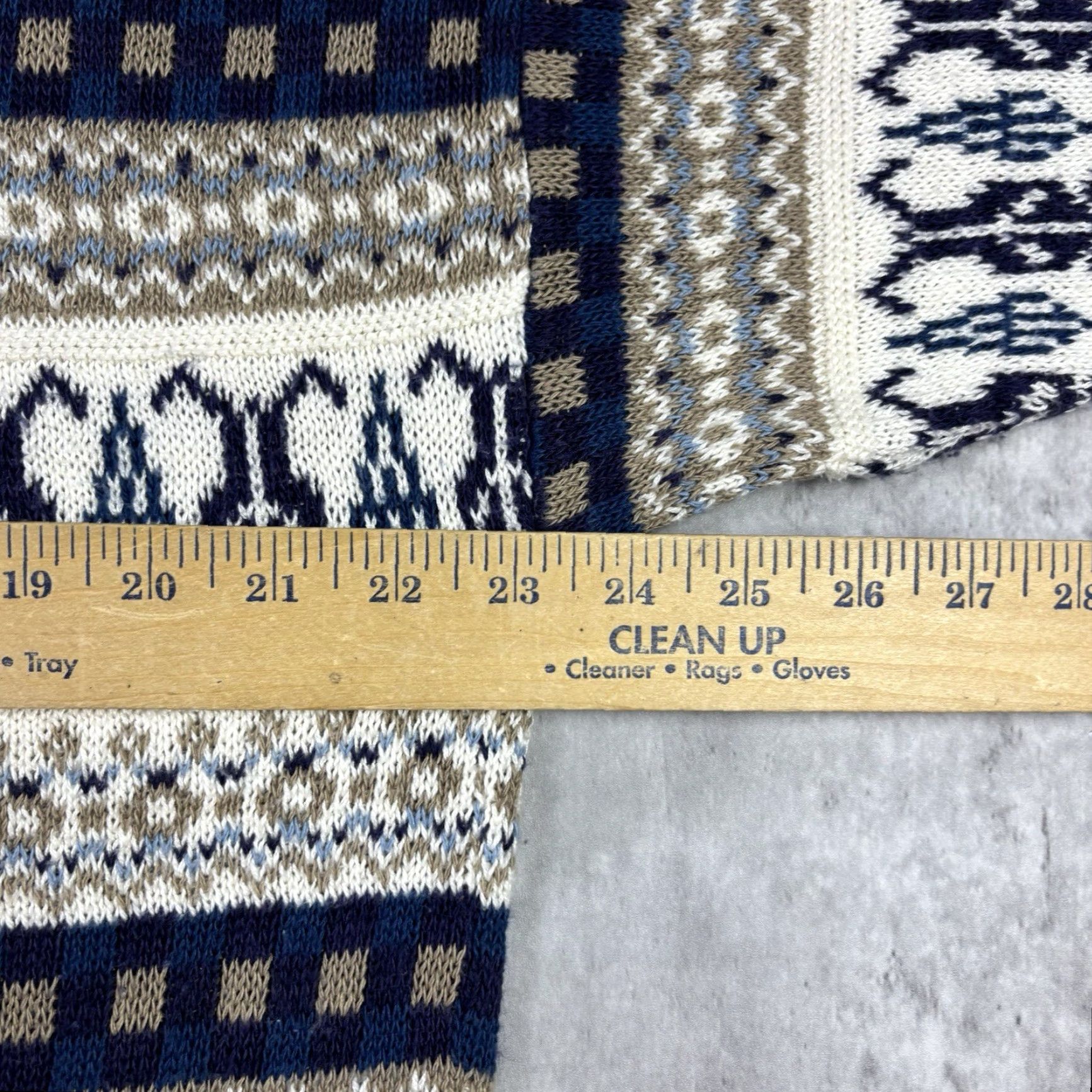 Vintage VINTAGE 501 Knit Sweater Geometric Striped 3D Knit Abstract Adult Large 90s Size US L / EU 52-54 / 3 - 3 Thumbnail