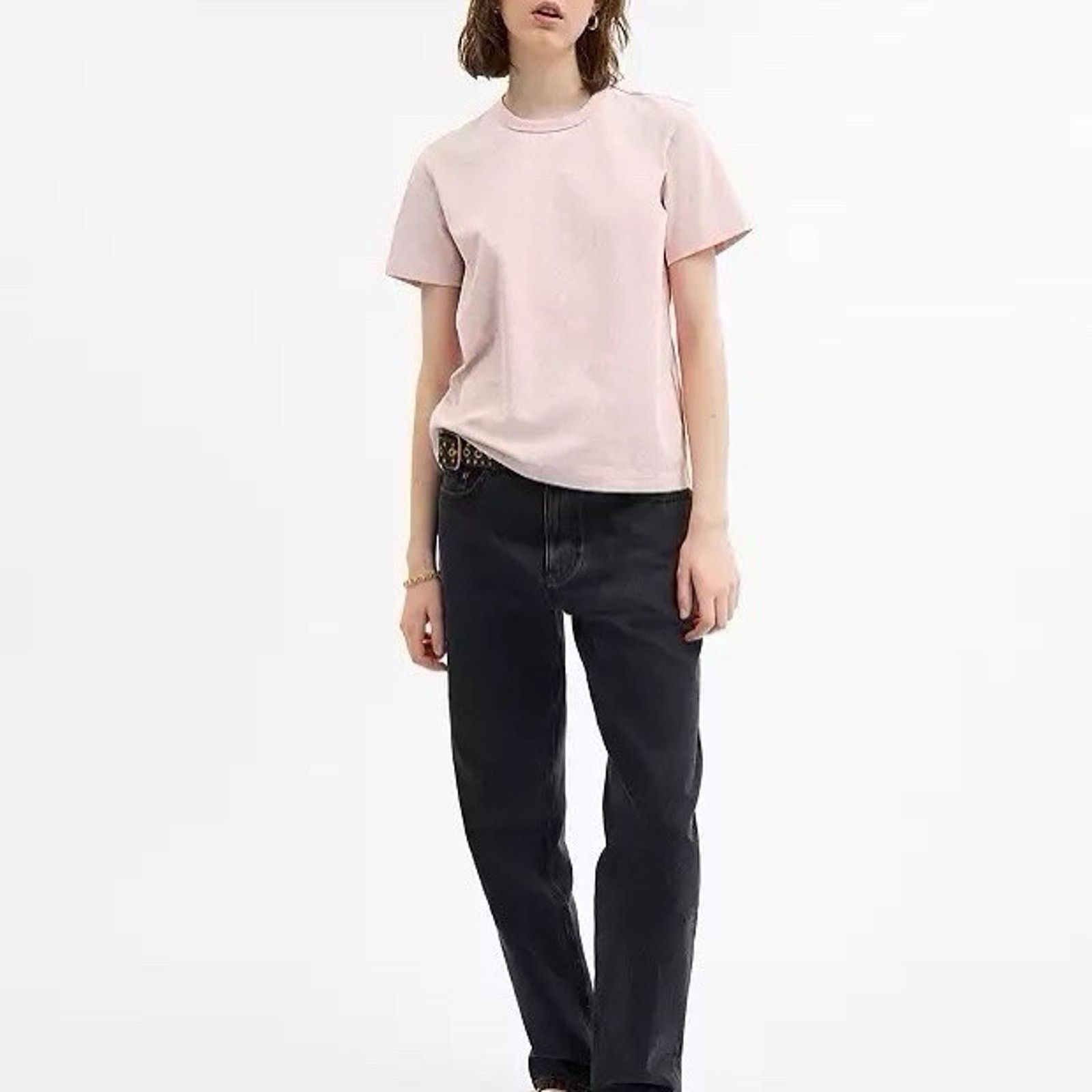 Coach NWT Coach Women's Powder Pink Organic Cotton T-Shirt CZ191 M Size M / US 6-8 / IT 42-44 - 5 Thumbnail