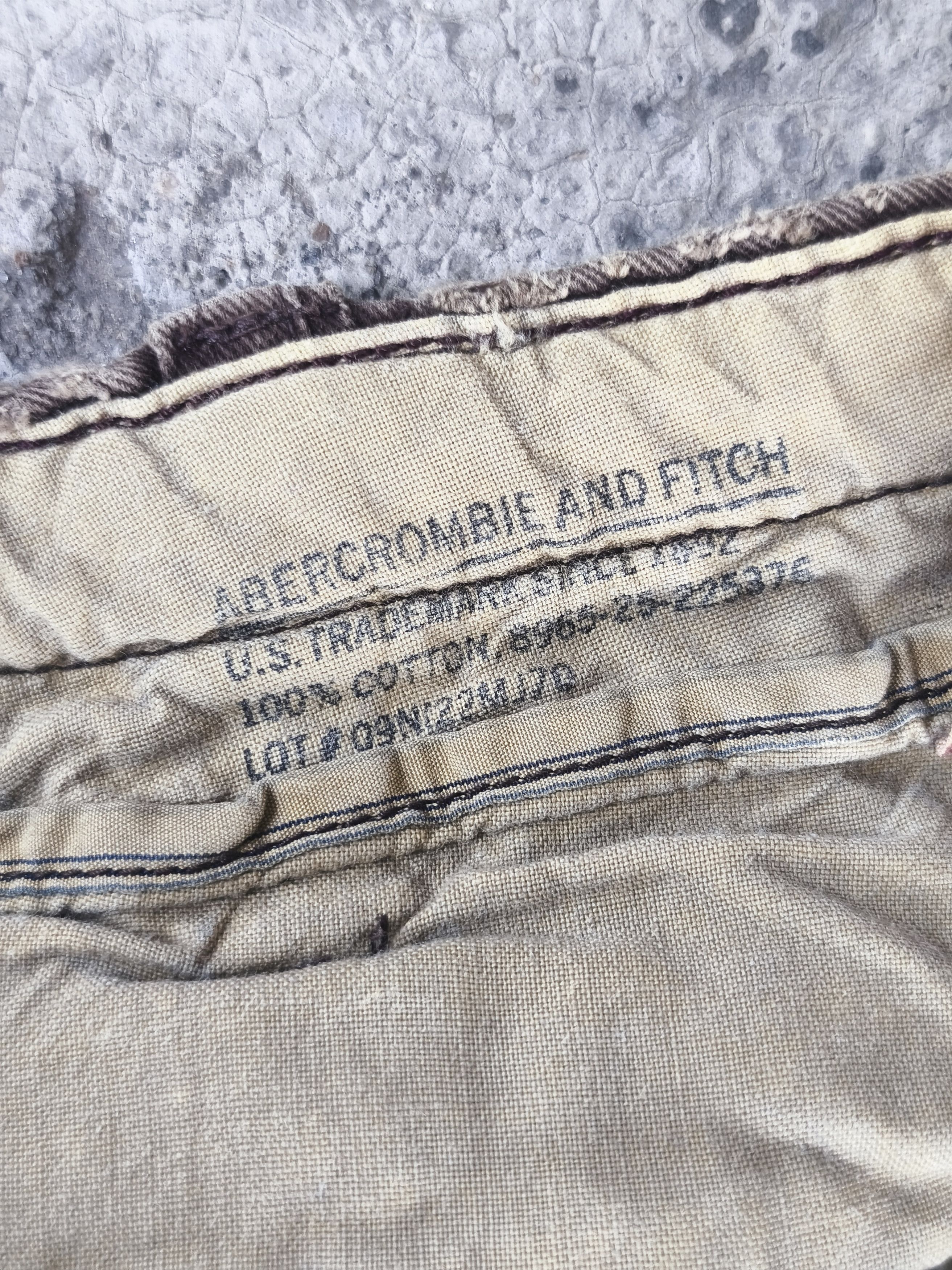 Abercrombie & Fitch Vintage Abercrombie and fitch Brown Cargo Pants Size US 35 - 8 Thumbnail