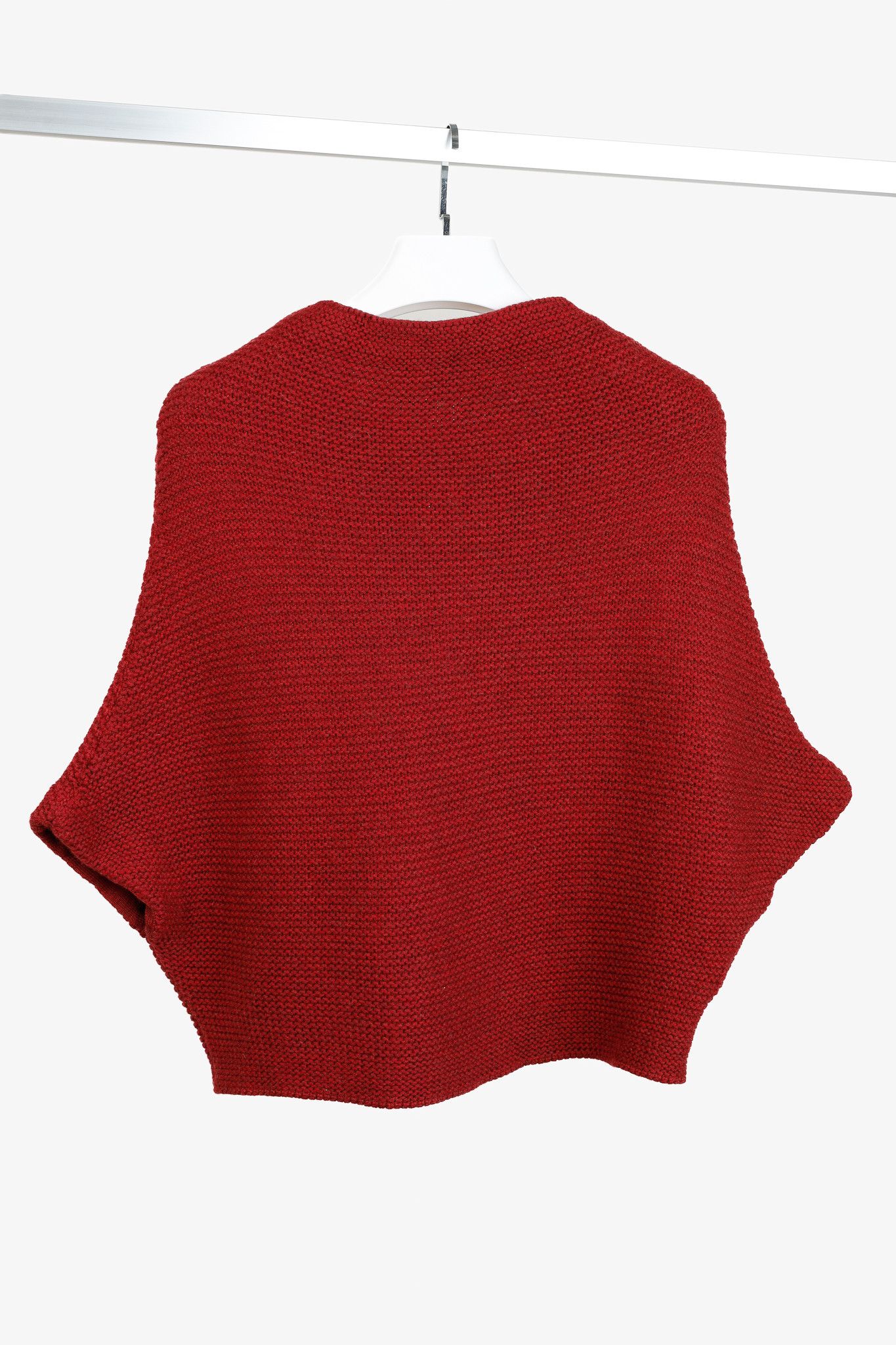 Other Lida Baday Red Knit Dolman-Sleeve Sweater Size S / US 4 / IT 40 - 3 Thumbnail