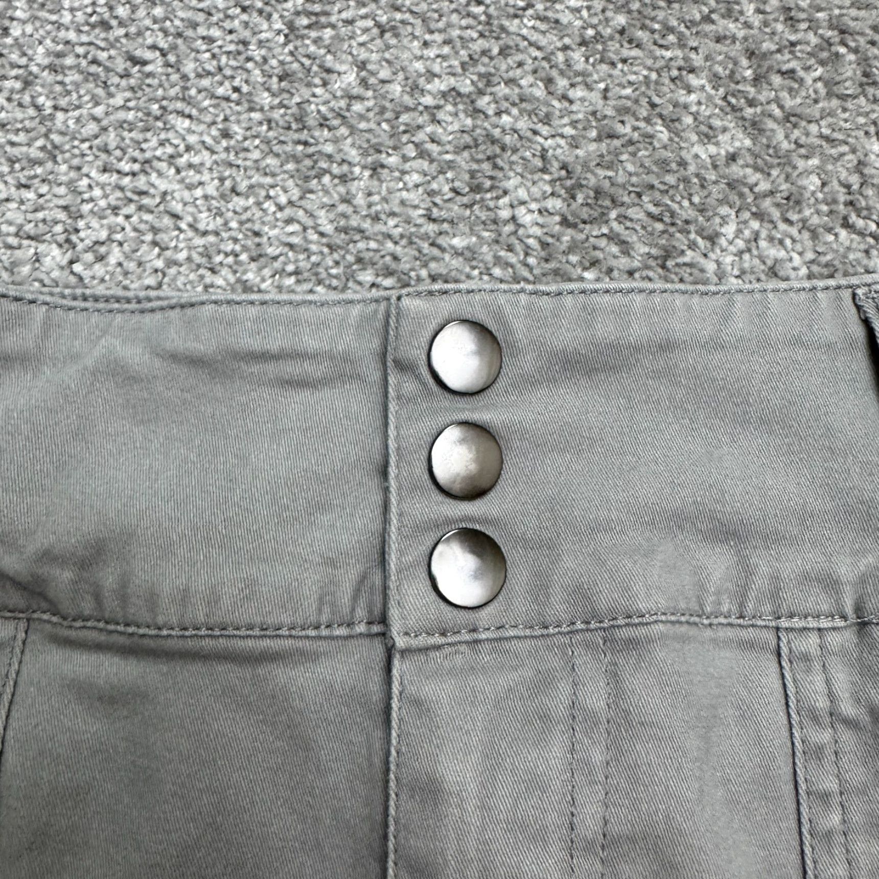 Vintage Empyre Cargo Wide Leg Flare Pants Womens 32x31 Brown Cotton Casual 28 Regular 6 High Rise Button Zip Pockets Breathable Size 28" / US 6 / IT 42 - 5 Thumbnail