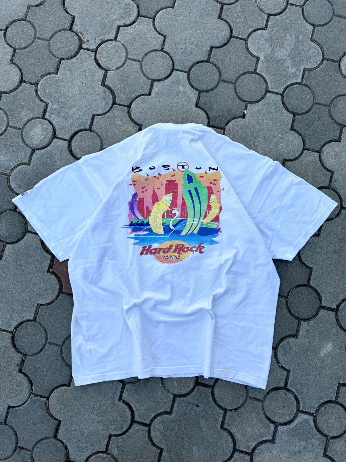 Hard Rock Cafe × Vintage Vintage 90s Boston Hard Rock Cafe Tee Shirt USA Size US XL / EU 56 / 4 - 1 Thumbnail