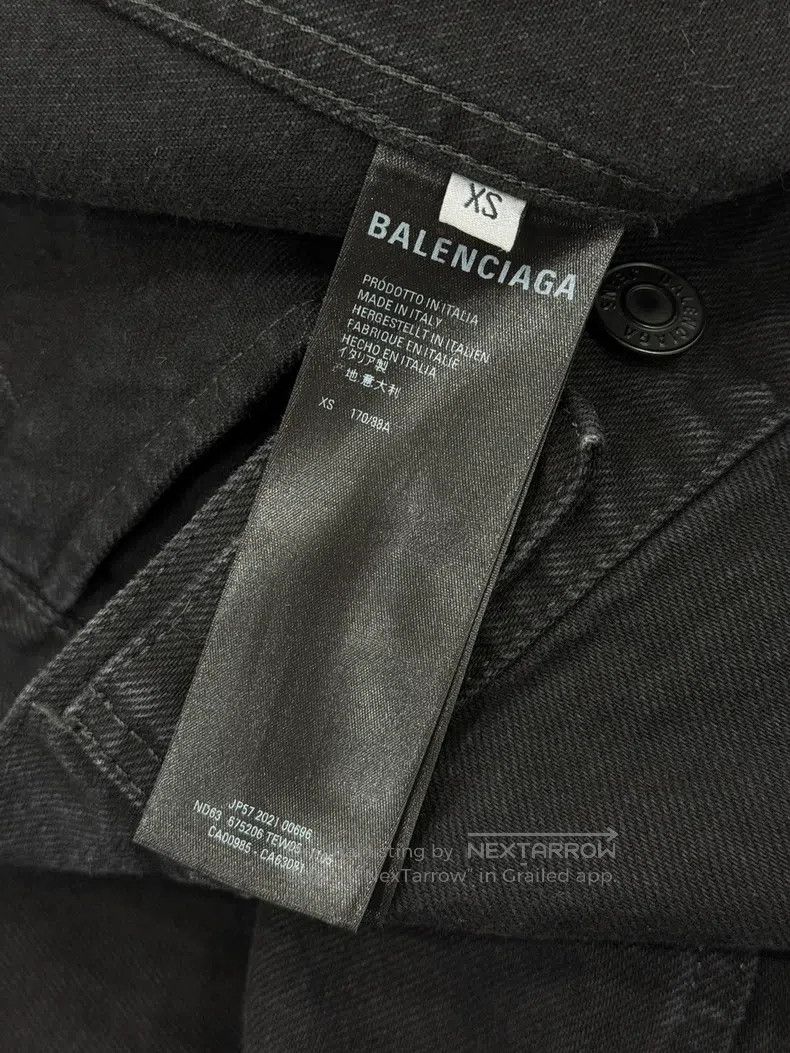 Balenciaga Balenciaga Black and yellow checkered denim jacket Size US XS / EU 42 / 0 - 8 Thumbnail