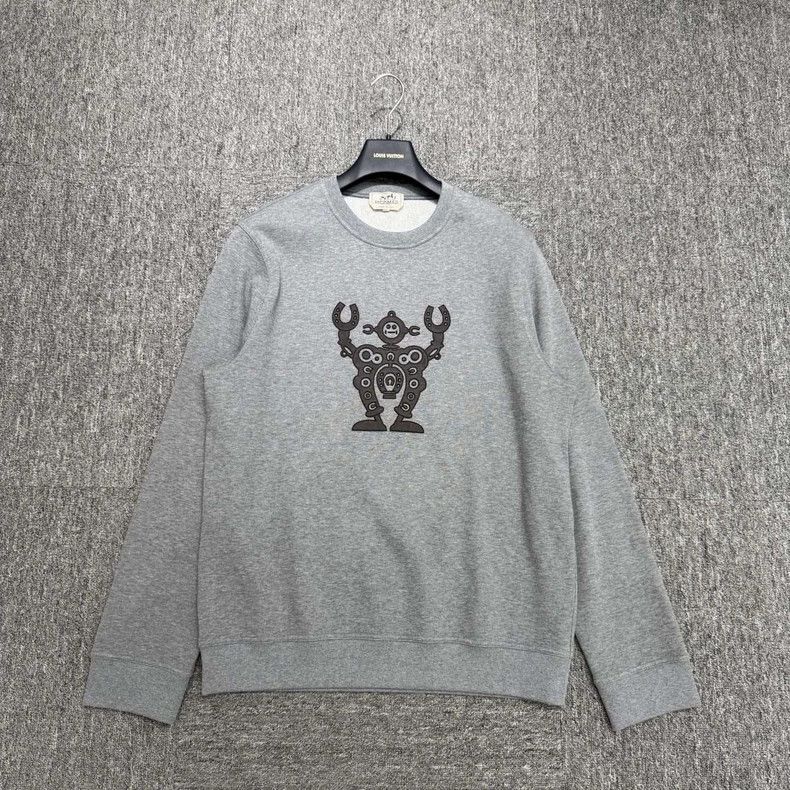 Hermes Hermes Robot Print Sweatshirt Size US XL / EU 56 / 4 - 1 Thumbnail