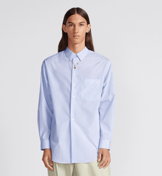 Dior o1w1db10525 413C51 Shirt in Blue Size US M / EU 48-50 / 2 - 3 Thumbnail
