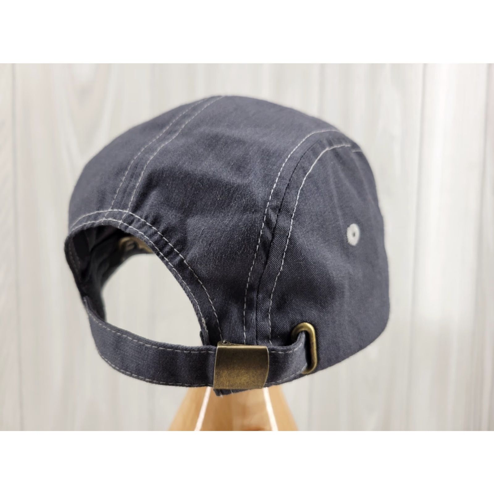 Vintage VINTAGE McDonald's Distressed 5 Panel Cotton Hat Strap Timeless Elements Denim Ball Cap Mens Adjustable Gray Size ONE SIZE - 6 Thumbnail