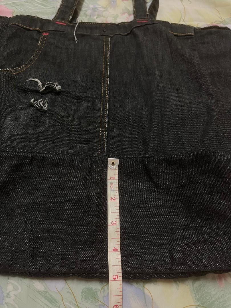 Tornado Mart Tornado Mart Denim Tote Bag Size ONE SIZE - 21 Thumbnail