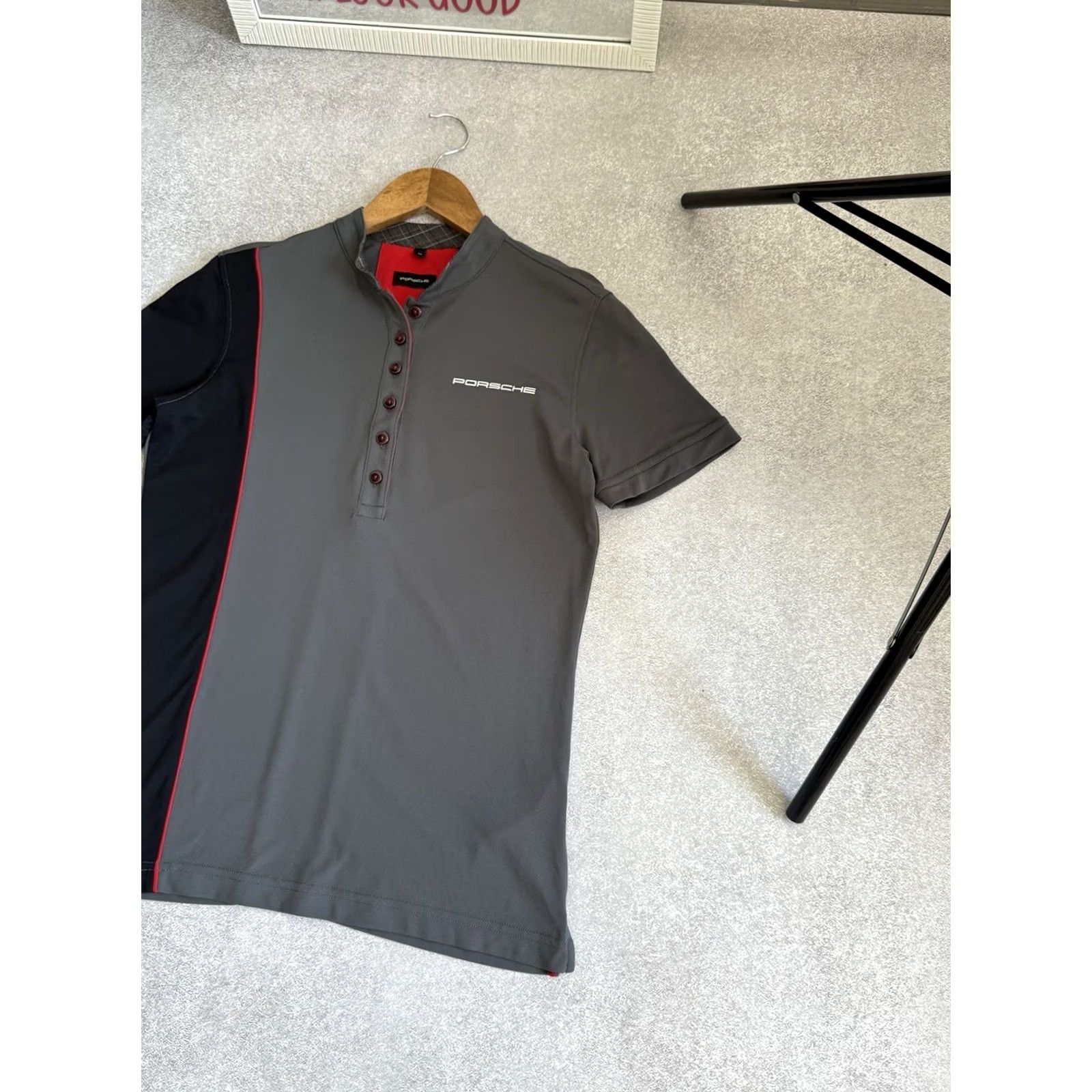 Vintage Porsche Polo Shirt Short Sleeve Gray M Unisex Adults Racing Embroidered Button Ups Polo Jersey Shirt Size M / US 6-8 / IT 42-44 - 6 Thumbnail