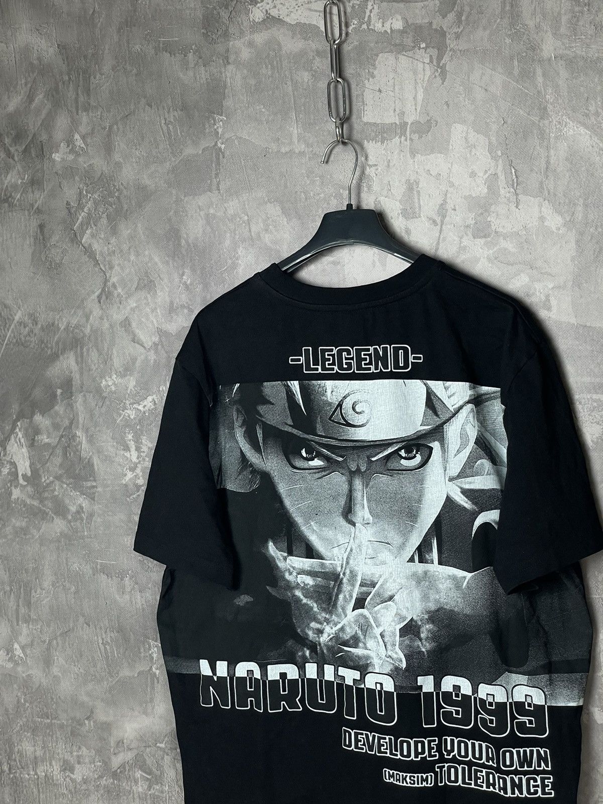 Anime × Japanese Brand × Vintage Naruto Vintage Big Logo Overprint Very Rare Anima T shirt Size US XL / EU 56 / 4 - 8 Thumbnail