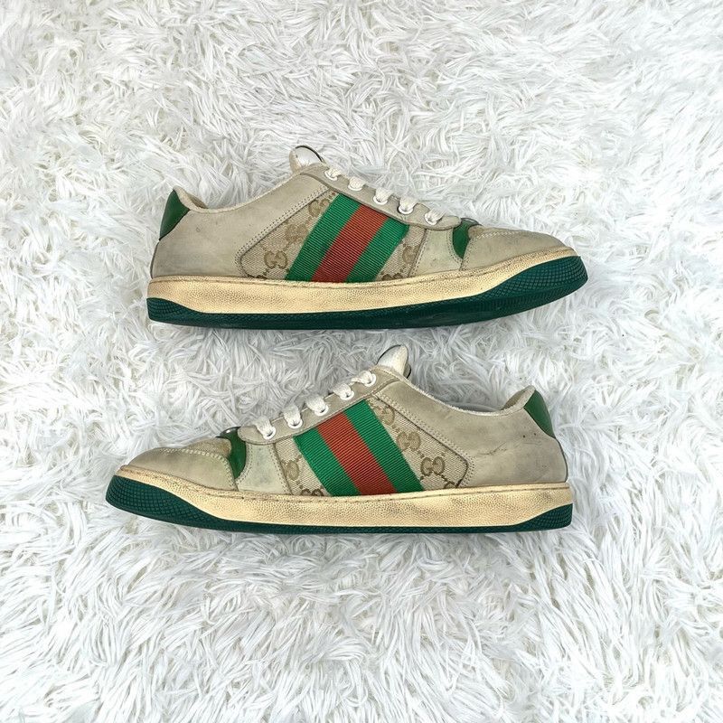 Gucci Gucci Screener Leather Sneakers in Green - Size US 9.5 / EU 42-43 - 4 Thumbnail