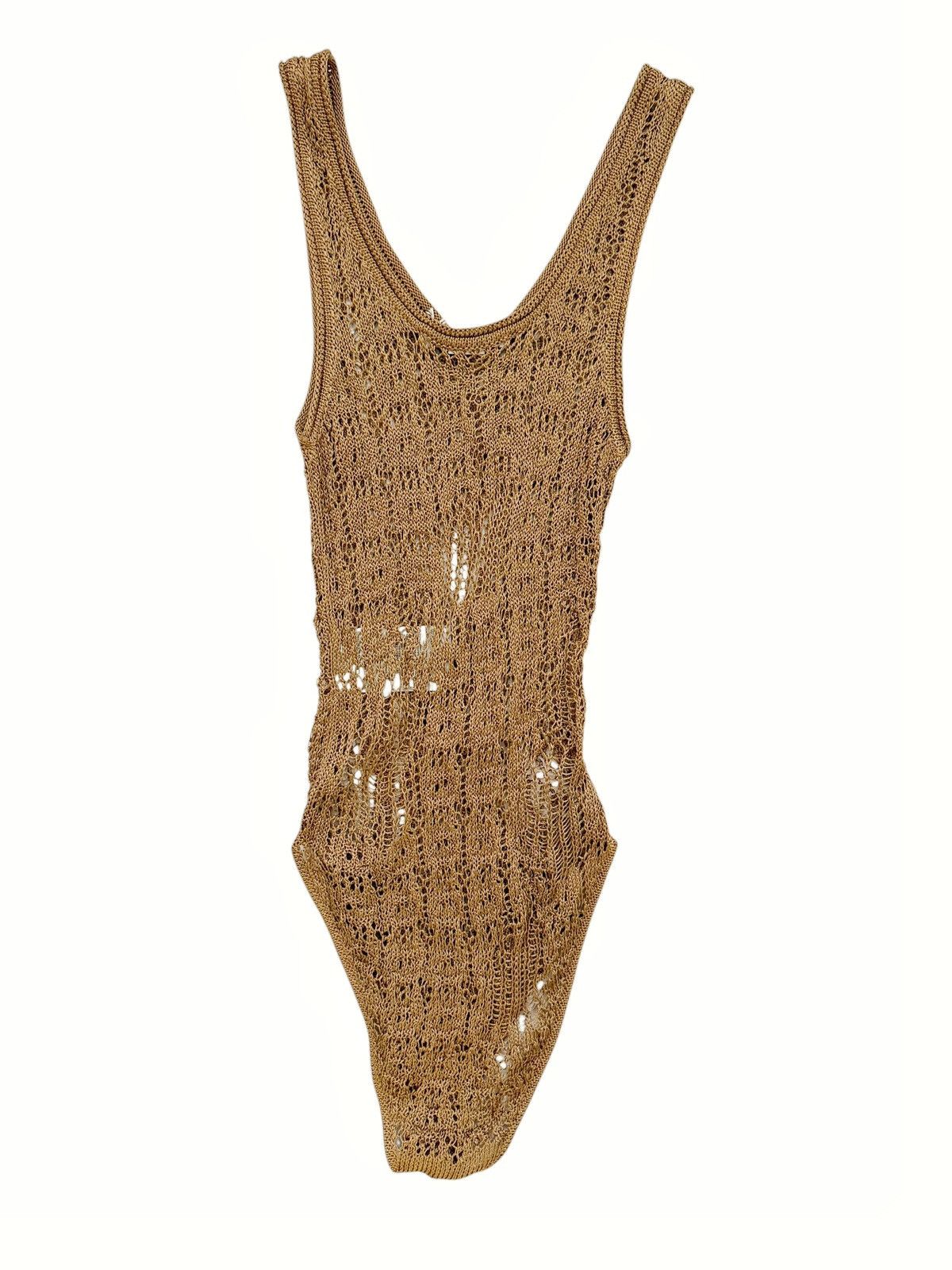 Acne Studios Knit Caramel Brown Bodysuit Tank Top Size M / US 6-8 / IT 42-44 - 2 Thumbnail