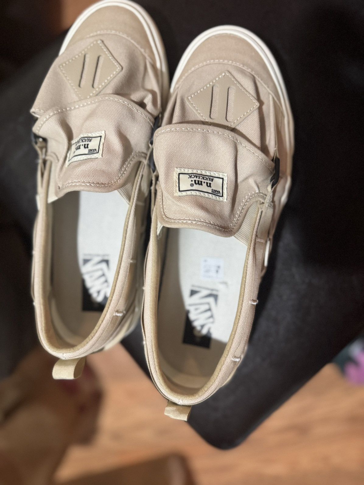 Vans NICOLE MCLAUGHLIN VANS COLLAB BIEGE VANS SLIP ONS !! Size US 10 / EU 43 - 11 Thumbnail