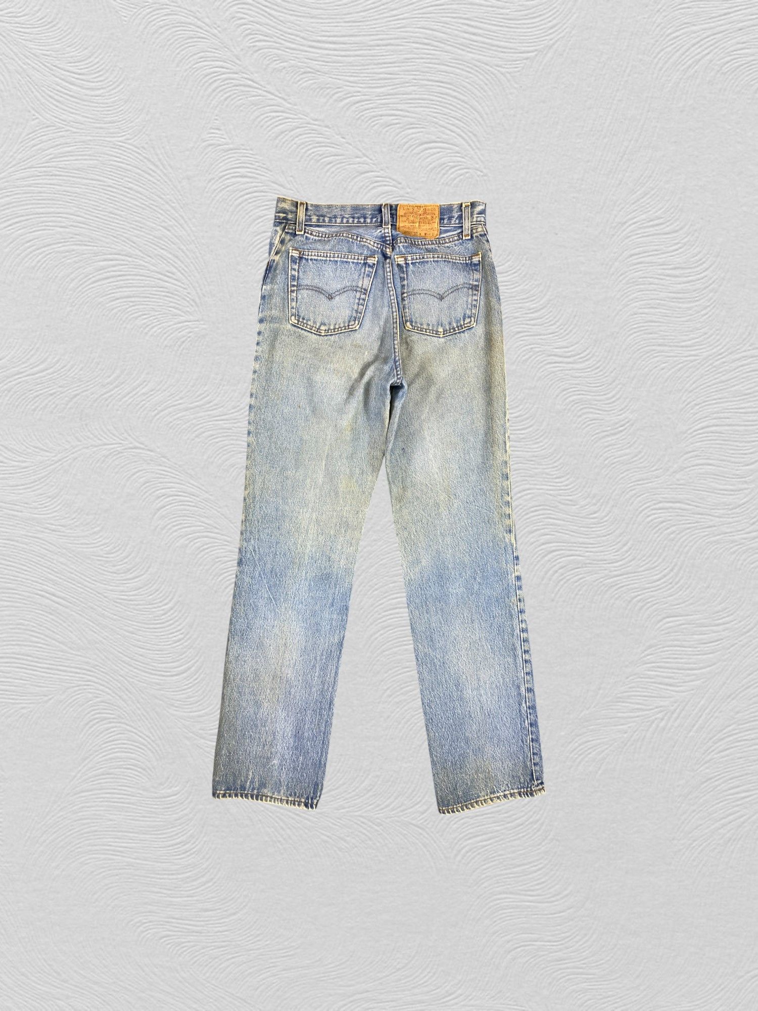 Levi's 80's Dirty Used Blue Vintage Levi's 501 29x31.5 Denim JN1661 Size US 29 - 2 Thumbnail
