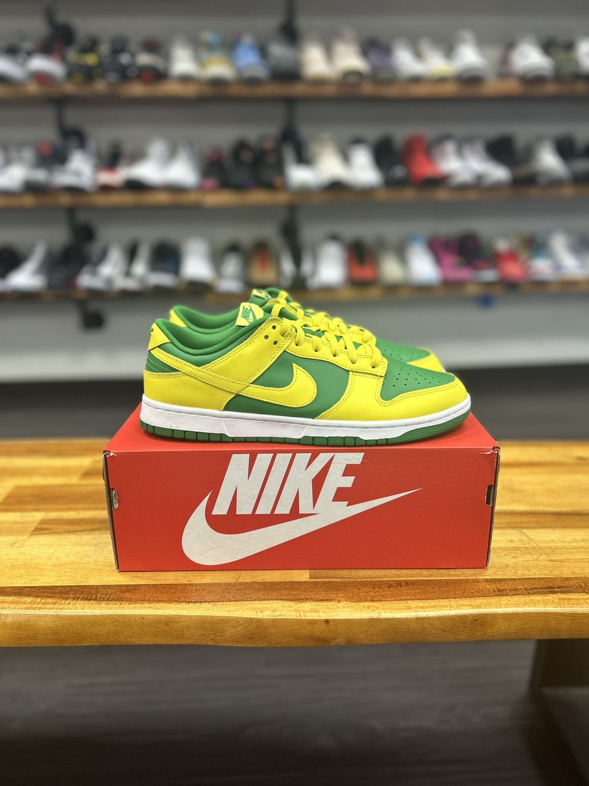 新品☆DUNK LOW \"REVERSE BRAZIL\" 27㎝ Nike Dunk Low Reverse Brazil BTTYS Oregon Apple Green Strike