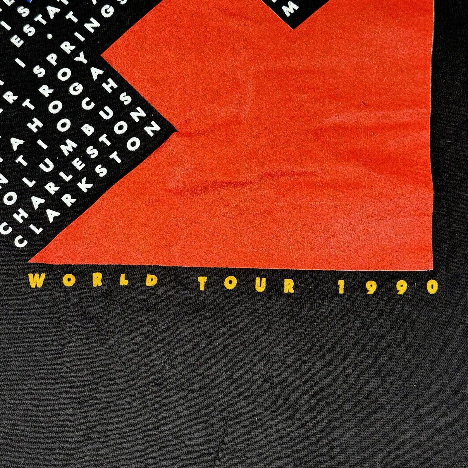 Hanes Vintage HEART World Tour 1990 Single Stitch T-Shirt Black XL Size US XL / EU 56 / 4 - 15 Thumbnail