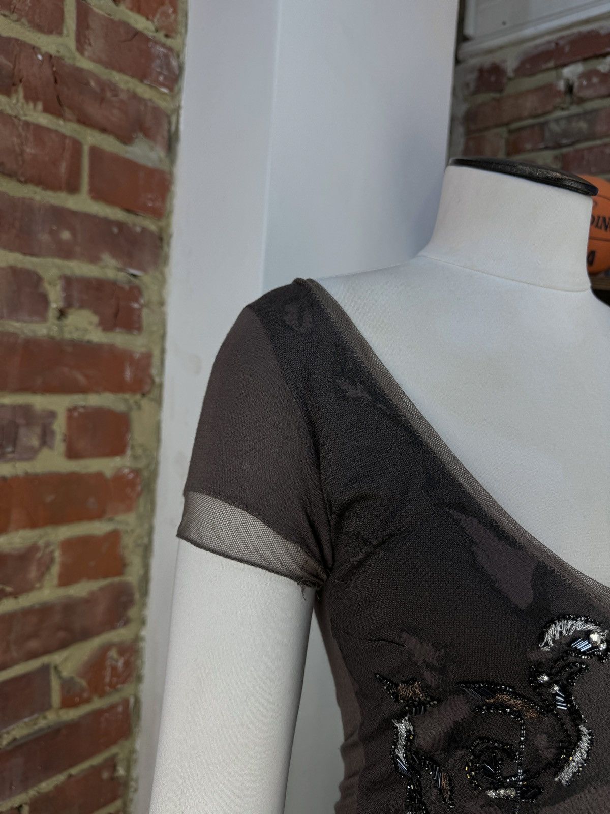 Designer × Dior × Vintage CHRISTIAN DIOR Boutique John Galliano Vintage Top T-Shirt Size M / US 6-8 / IT 42-44 - 4 Thumbnail
