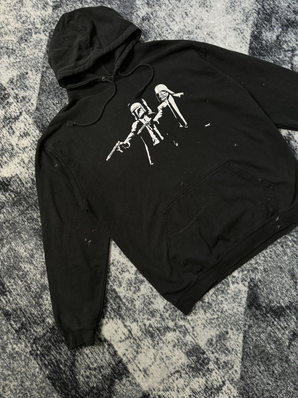 Star Wars Vintage Pulp Fiction Star Wars Hoodie Distressed Hoodie 90s Size US L / EU 52-54 / 3 - 3 Thumbnail