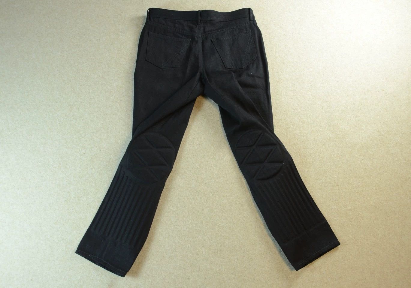 Bottega Veneta Bottega Veneta 3D Embossed Black Structured Jeans Size US 37 - 6 Thumbnail
