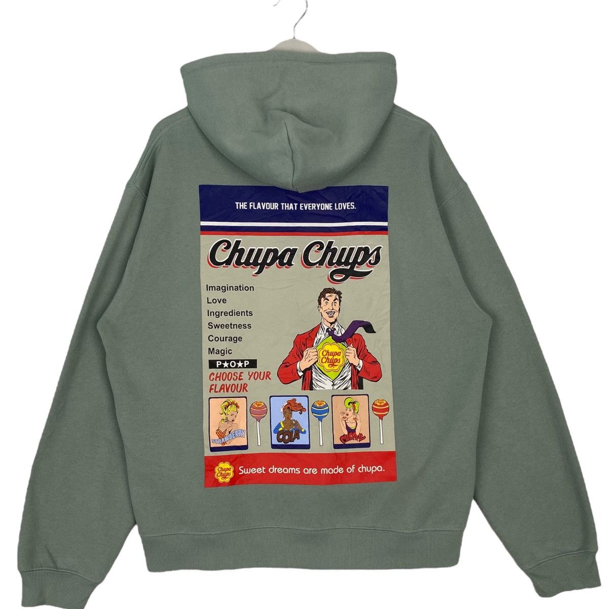 Other Vintage Chupa Chups Hoodie Sweater Green Pullover Jumper L Size US L / EU 52-54 / 3 - 4 Thumbnail