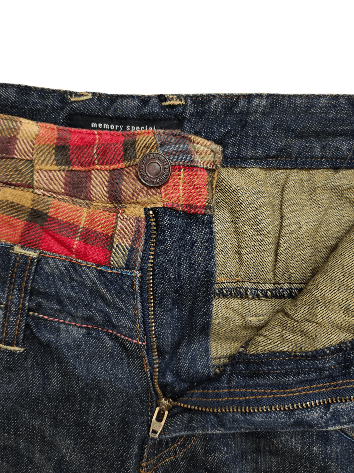 If Six Was Nine Japanese Memory Special Double Waist Jean Kapital Ppfm Style Size US 31 - 15 Thumbnail