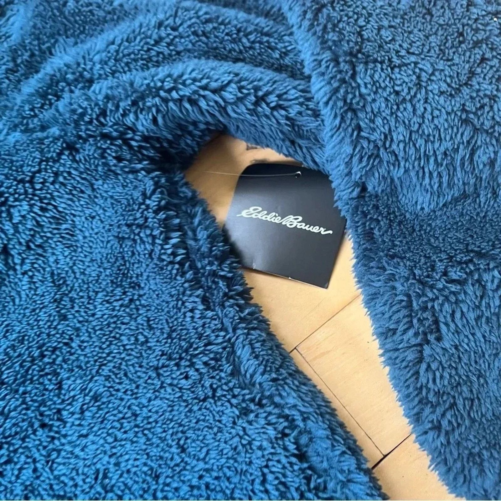Eddie Bauer Eddie Bauer NWT XXL Quest Plush Fleece 1/2 zip Peacock Blue Size XXL / US 16-18 / IT 52-54 - 4 Thumbnail