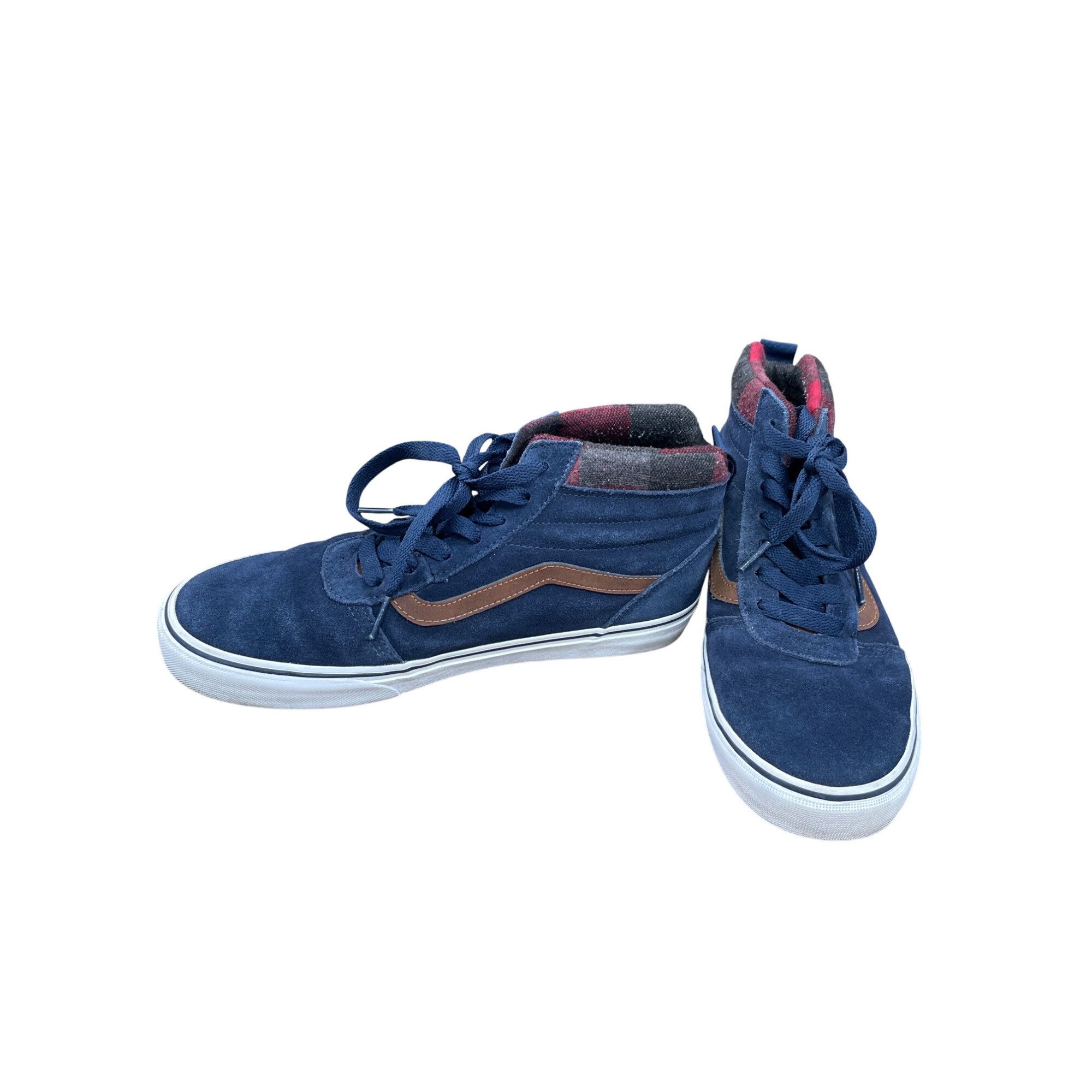 Vans Vans Mens Blue Suede Canvas High-Top Sneakers size 9 SKU 905 Size US 9 / EU 42 - 2 Thumbnail