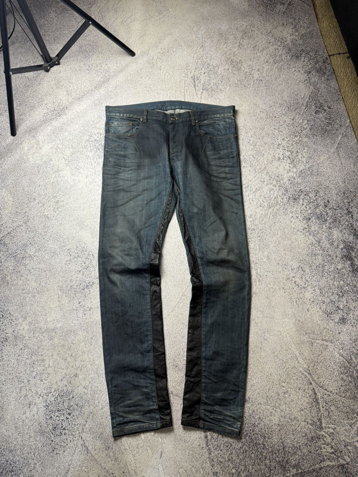 Les Hommes Les Hommes Avant Garde Jeans Y2K leather Size US 36 / EU 52 - 23 Thumbnail