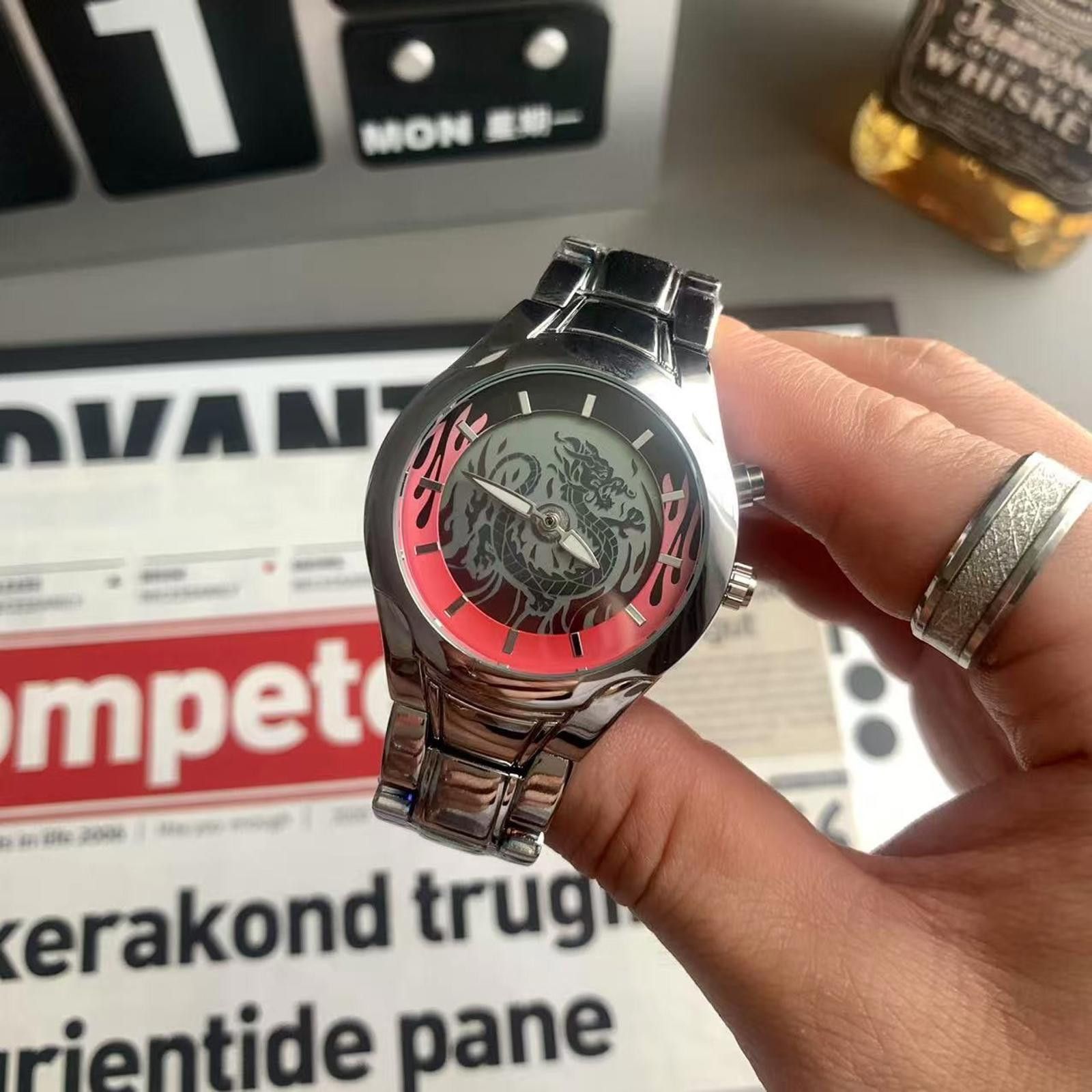 Vintage Y2K Dragon Watch – Digital Display, Retro Unisex Fit Size ONE SIZE - 1 Preview