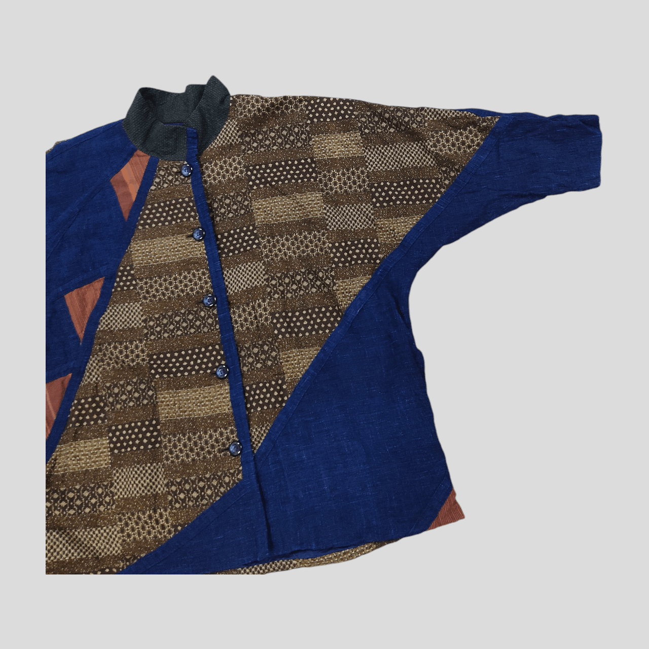 Indigo Japanese Indigo Patchwork Boro Kimono Jacket Size US L / EU 52-54 / 3 - 7 Thumbnail