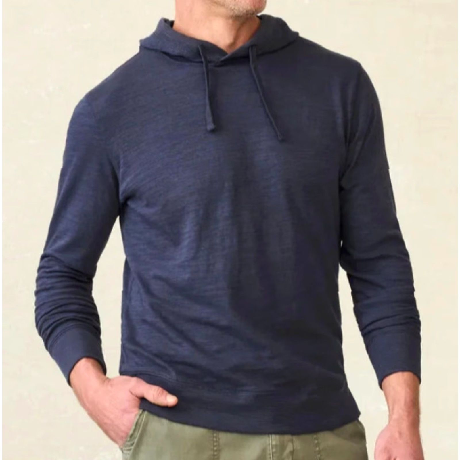 Faherty VINTAGE Faherty Men’s Sunwashed Midweight Organic Hoodie - Blue Nights 2XL Hoodie Mens City Classic 90s Size US XXL / EU 58 / 5 - 2 Thumbnail