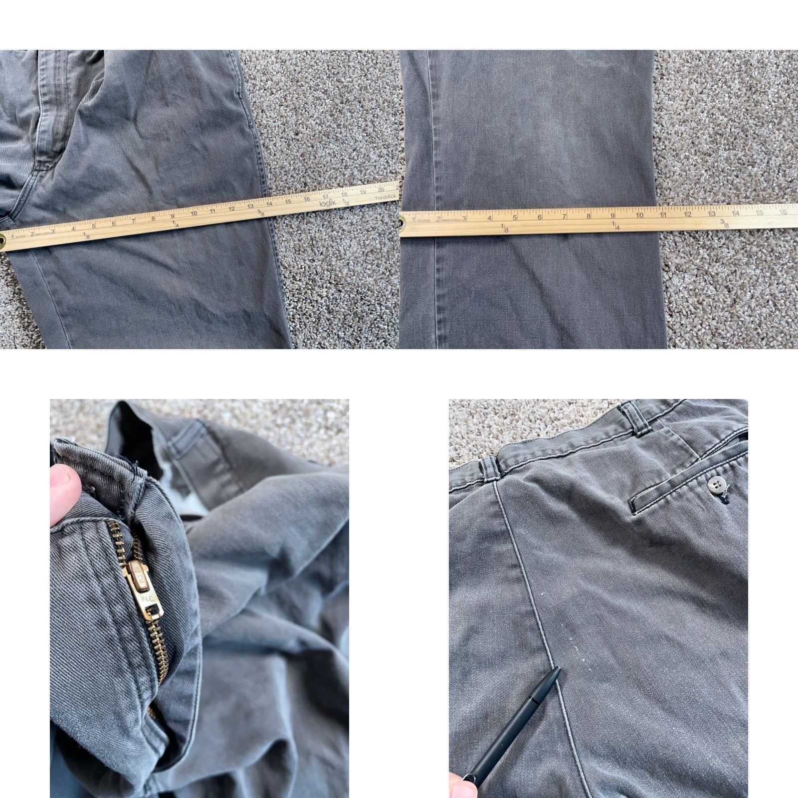 Polo Ralph Lauren VINTAGE Polo Ralph Lauren Men's Pleated Chino Pants Size 36 Gray Cotton Retro 90s Casual Size US M / EU 48-50 / 2 - 8 Thumbnail
