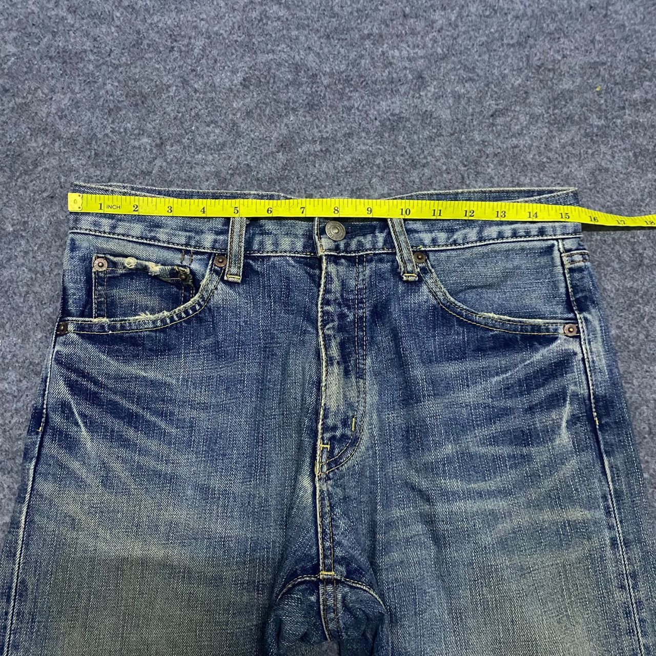 If Six Was Nine 💥Best Offer💥Vintage Uniqlo Original Basic Denim Size US 31 - 3 Thumbnail