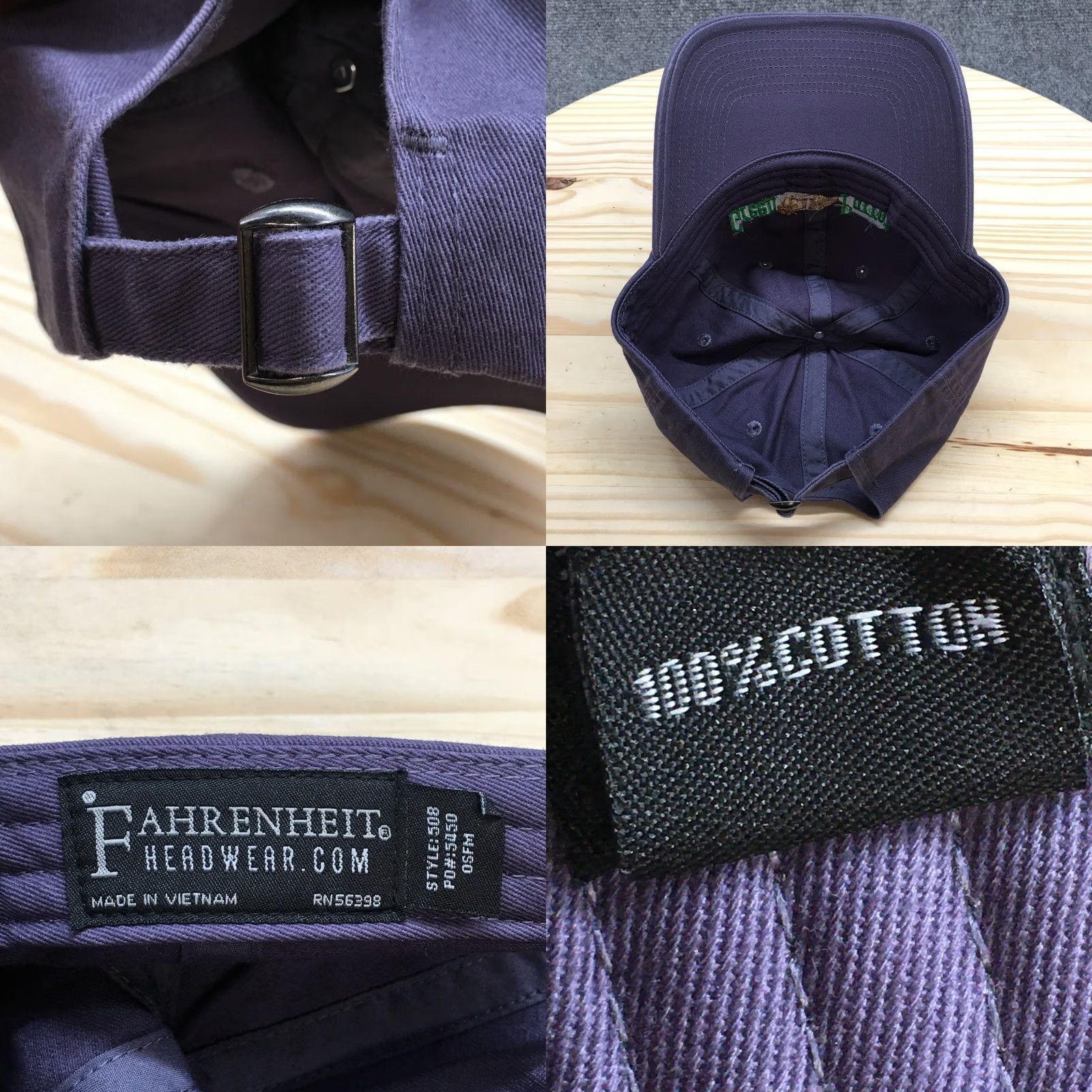 Vintage Fahrenheit Baseball Hat Green Parrot Embroidered Unisex OSFA Curved Brim Size ONE SIZE - 8 Thumbnail